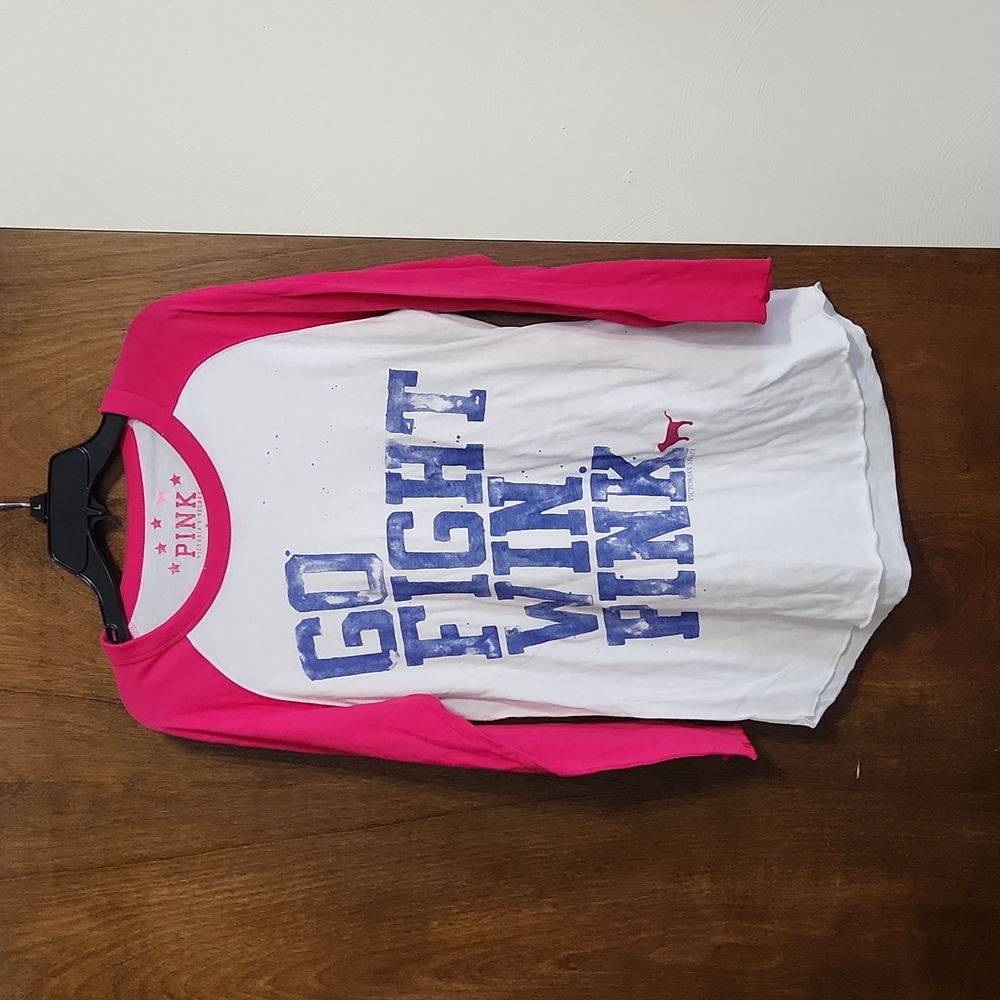 VS PINK BASEBALL TEE LARGE